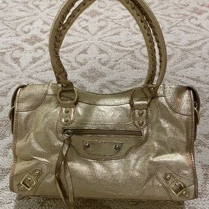 Metallic Gold Shoulder Bag